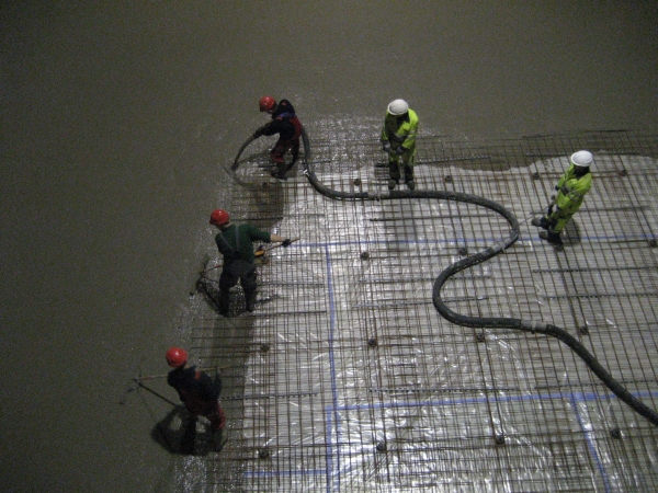 Intimate Hall Concrete Pour